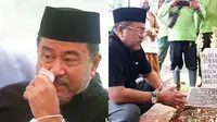 Momen Rano Karno Ziarah ke Makam Aminah Cendrakasih (Sumber: KapanLagi.com/Bayu Herdianto)