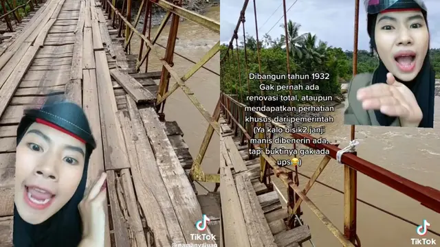 Viral Sosok Namanya Juag Alias @namanyajuag Awbimax Reborn dari Sukabumi, Bahas Jalan dan Jembatan yang Rusak dan Ringkih (Sumber: TikTok/namanyajuag)