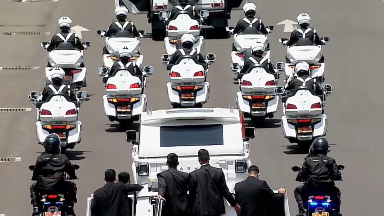 Mobil Maung Garuda yang dinaiki Prabowo Subianto