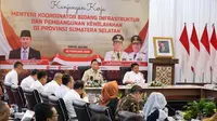 Kunjungan Kerja ke Sumatra Selatan, Menko AHY Perkuat Koordinasi Pembangunan Infrastruktur Strategis