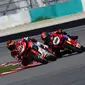 Astra Honda Racing Team berhasil merebut dua podium pada balapan kedua putaran kedua Asia Road Racing  Championship 2022 yang berlangsung di Sepang International Circuit, Malaysia, Minggu (29/5/2022). (Dok, Honda Racing Team)