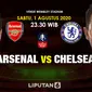 Arsenal vs Chelsea. (Liputan6.com/Trie Yasni)