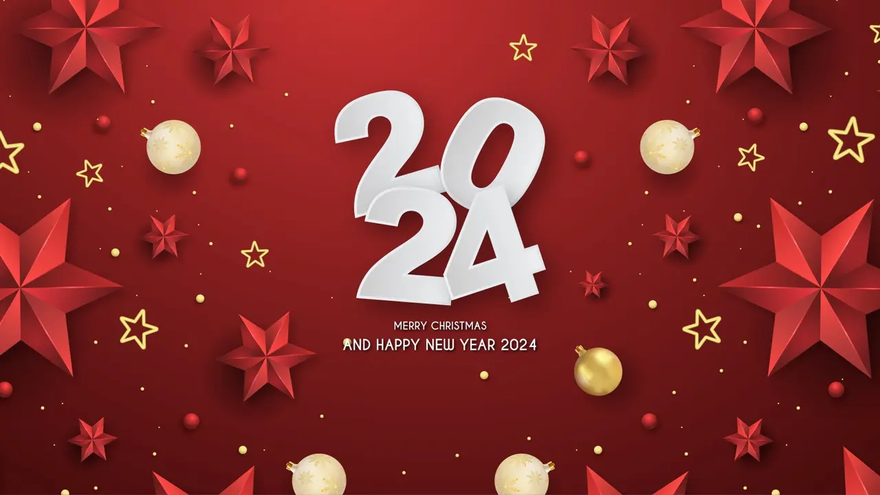 Ilustrasi Natal dan Tahun Baru