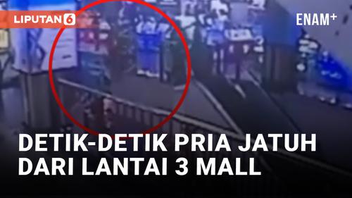 VIDEO: Ngeri! Pria Jatuh dari Lantai 3 Bogor Trade Mall