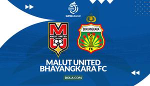 Cover prediksi Malut United Vs Bhayangkara FC - BRI Super League. (Bola.com/Gregah Nurikhsani)