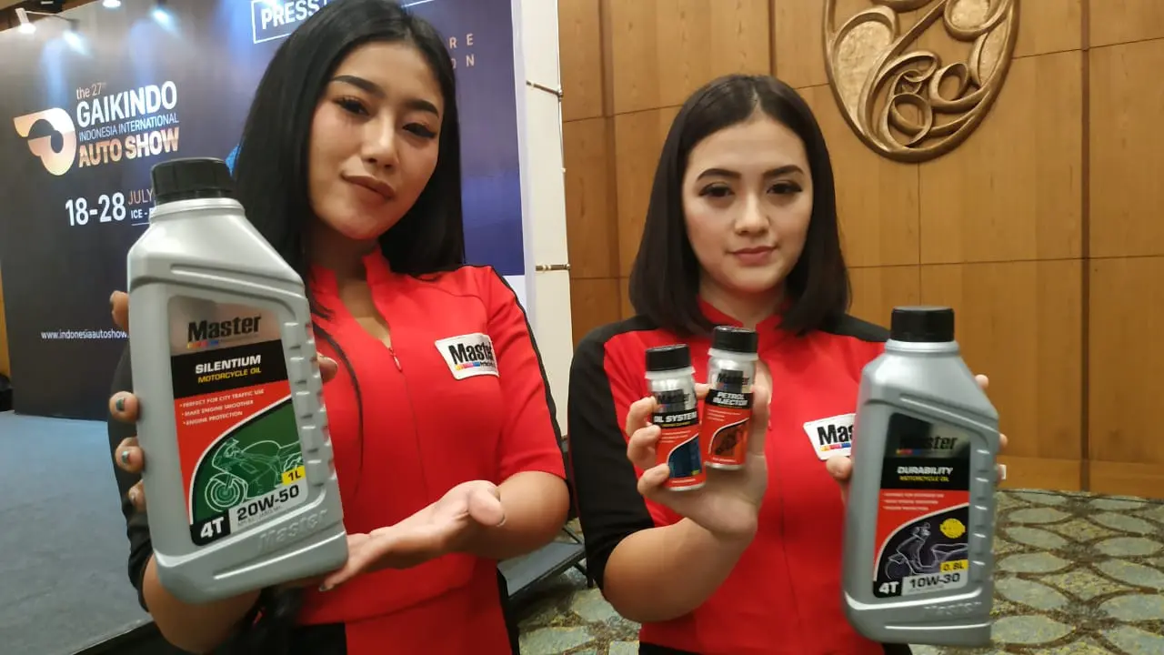Produk Perawatan Skutik Master dari Autochem Didiskon Selama GIIAS 2019 (Arief A/Liputan6.com)