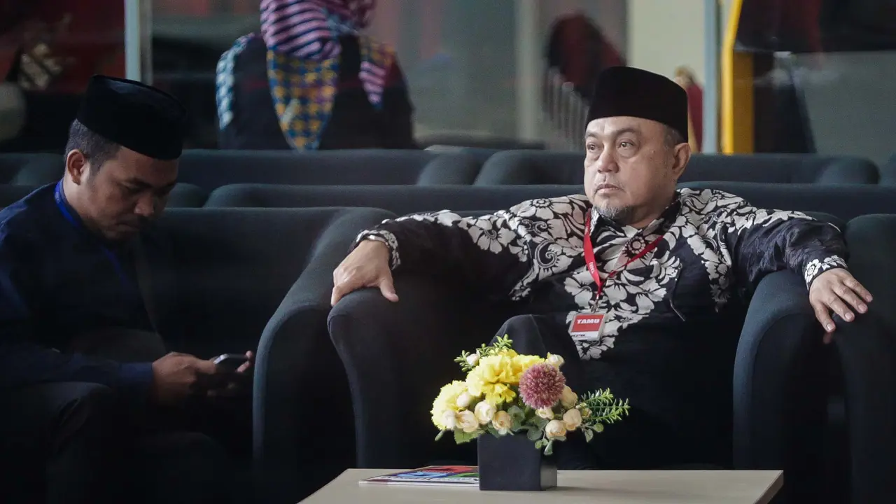 Politikus PKS Tamsil Linrung memenuhi panggilan KPK