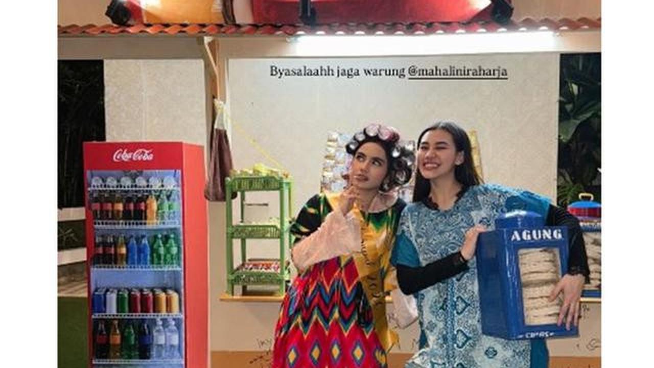 7 Potret Warung Ceu Lini di Ultah Mahalini ke-26, Ada Kue Microwave Unik