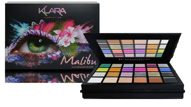 Eyeshadow: KLARA Cosmetics - MALIBU (24 SHADE EYESHADOW PALETTE)