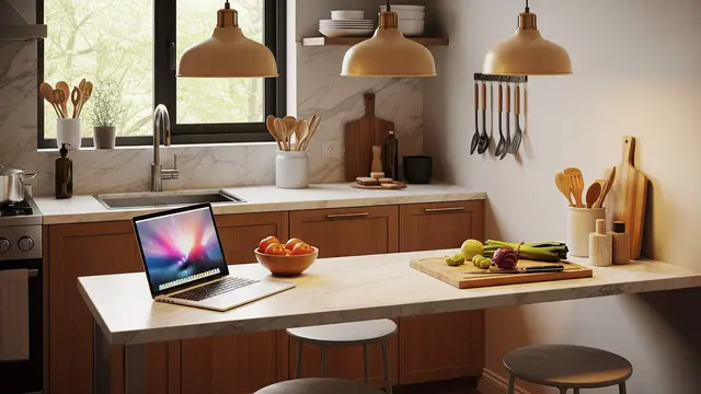 Model Dapur Kecil yang Bisa Jadi Tempat Masak, Kerja, dan Santai