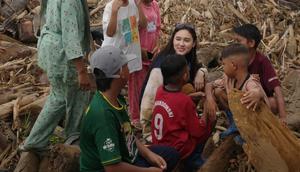 Yasmin Napper aktif jadi relawan banjir Sumatera. [IG: @yasminnapper]