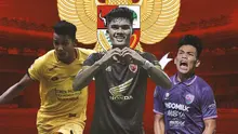 Timnas Indonesia - Leo Guntara, Ramadhan Sananta, Wildan Ramdhani (Bola.com/Adreanus Titus)