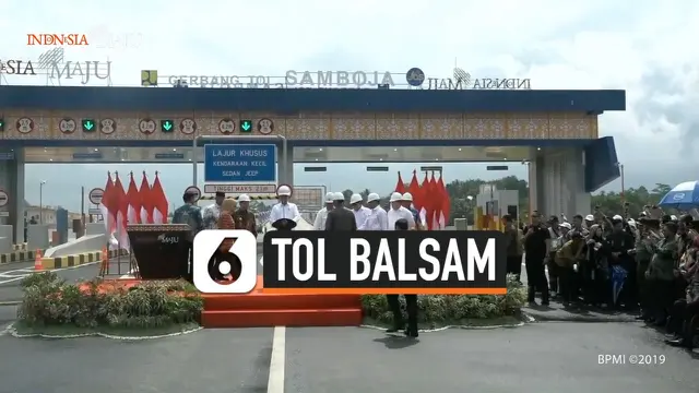 VIDEO: Jokowi Resmikan Jalan Tol di Ibu Kota Baru