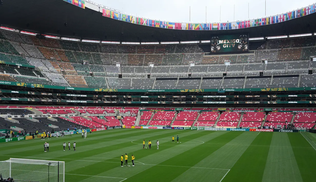 Pertandingan Grup A Piala Dunia 2026 antara Mexico melawan Afrika Selatan akan berlansung pada Kamis (11/06/2026) waktu setempat di Stadion Meksiko City, Meksiko. (AP Photo/Eduardo Verdugo)