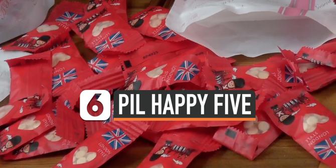 VIDEO: Polisi Amankan 38.400 Pil Happy Five Berbentuk Permen dari Taiwan