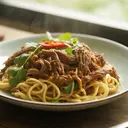 Resep Spaghetti Rendang Fusion yang Creamy dan Menggugah
