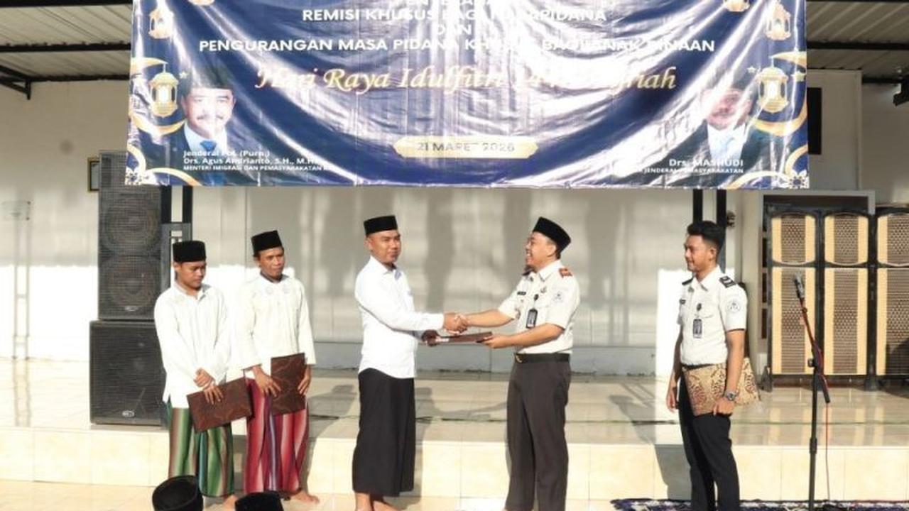 Berkah Lebaran 2026, Rutan Kraksaan Beri Remisi ke 174 Napi, Dua Langsung Hirup Udara Bebas