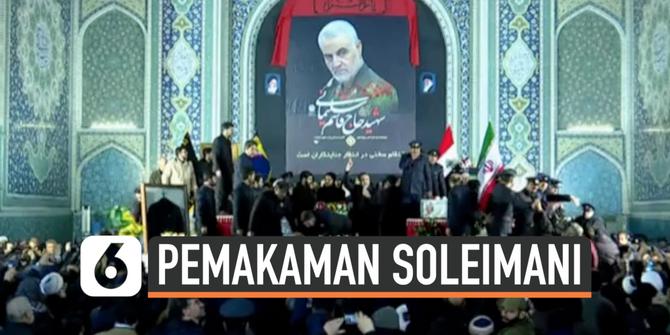 VIDEO: Ribuan Orang Iringi Kedatangan Jasad Soleimani