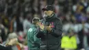 <p>pertandingan leg pertamababak 16 besar Liga Champions di stadion Anfield di Liverpool, Inggris, Rabu (22/2/2023). Kekalahan ini membuat Juergen Klopp selaku manajer ragu soal peluang timnya melaju ke perempatfinal dan harus melawat ke Santiago Bernabeu 16 Maret dan menang dengan selisih empat gol untuk bisa lolos. (AP Photo/Jon Super)</p>