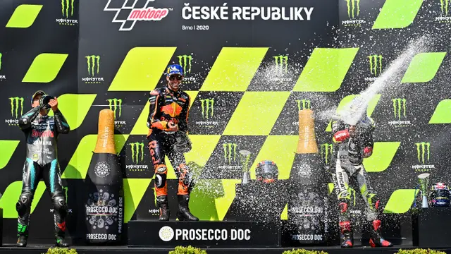 Brad Binder Saat Juara MotoGP Republik Ceska