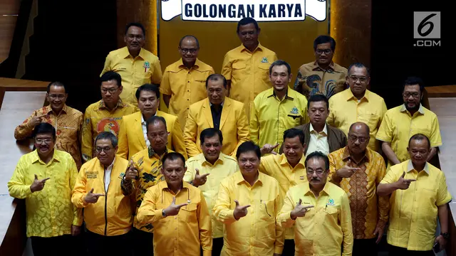 Erlangga Hartarto Umumkan Kepengurusan Baru Partai Golkar