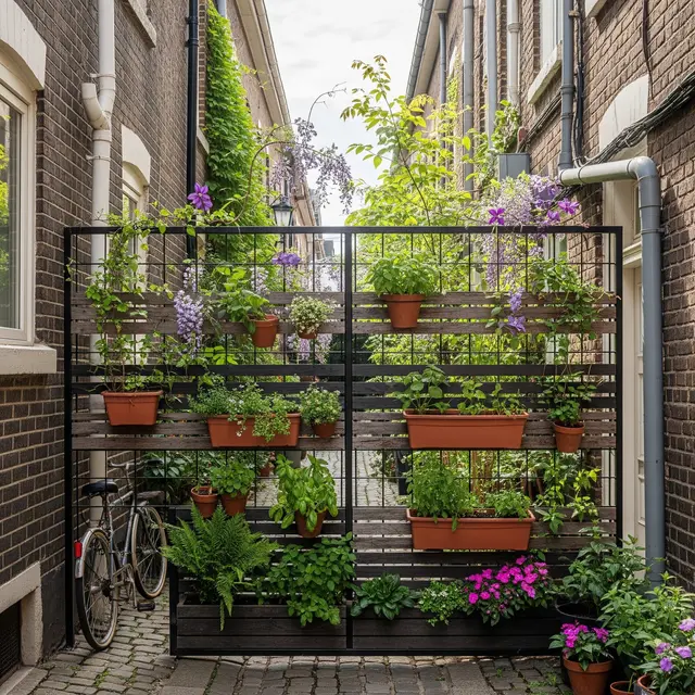 Model Pagar Inovatif untuk Rumah di Gang Sempit (Image by Gemini AI)