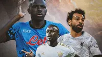 Ilustrasi - Victor Osimhen, Mohamed Salah, Sadio Mane (Bola.com/Adreanus Titus)