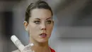 Katharina Bauer adalah atlet lompat galah asal Jerman. (EPA/Sebastien Nogier)
