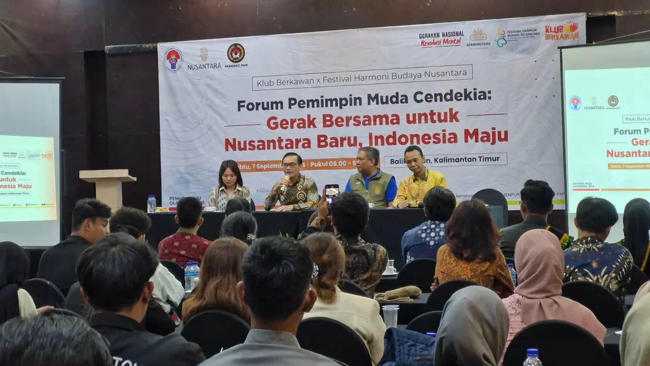 Asisten Deputi Kepemimpinan Kemenpora RI menyelenggarakan Klub Berkawan (Bersama Kaum Cendekiawan) chapter Kalimantar Timur sebagai salah satu rangkaian dari kegiatan Festival Harmoni Budaya Nusantara dari Kementerian Koordinator Pembangunan Manusia dan K