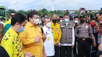 Airlangga dalam kunjungan kerjanya ke Siak, Riau, Kamis (24/2/2022) kemarin. (Istimewa)