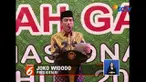 Disela-sela mengajak warga untuk menghadapi pemilu dengan damai, Presiden Jokowi menyanyikan lagu milenial bertema religius, Deen Assalam yang dipopulerkan Nissa Sabyan.