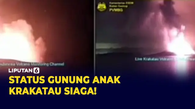 Status Gunung Anak Krakatau Naik ke Level III