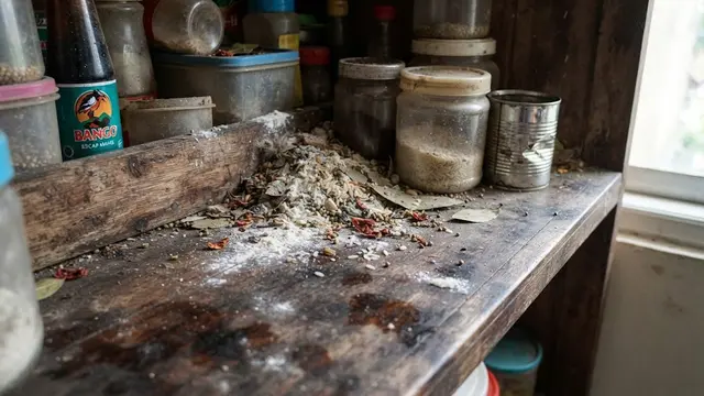 Jarang Membersihkan Sisa Rempah dan Tumpahan Tepung