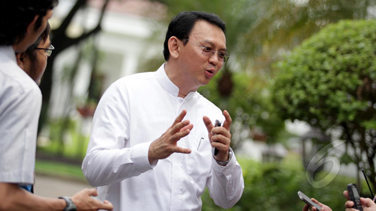 Gaya Ahok Usai Bertemu Jokowi