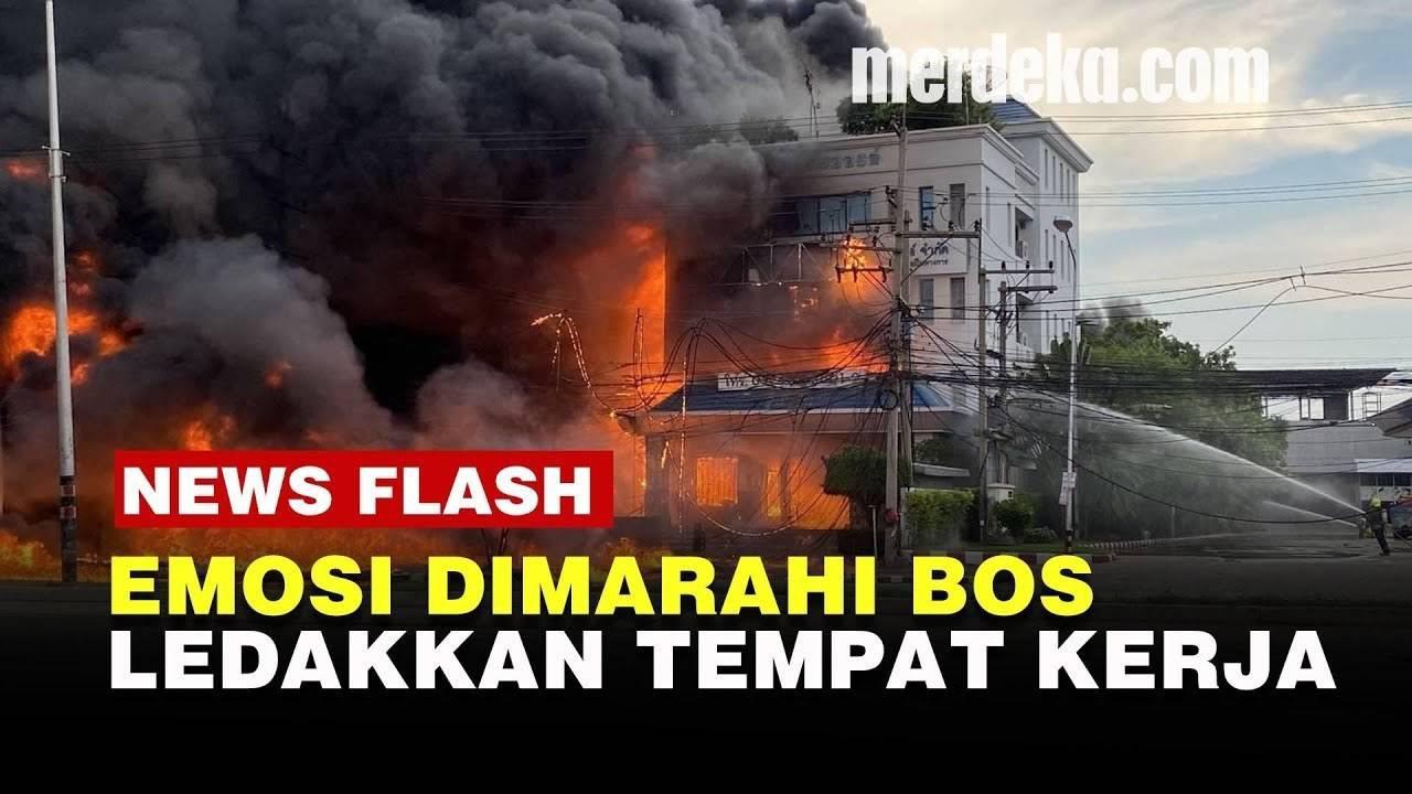 VIDEO: Bos Suka Marah-Marah, Karyawan Emosi Ledakkan Tempat Kerjanya