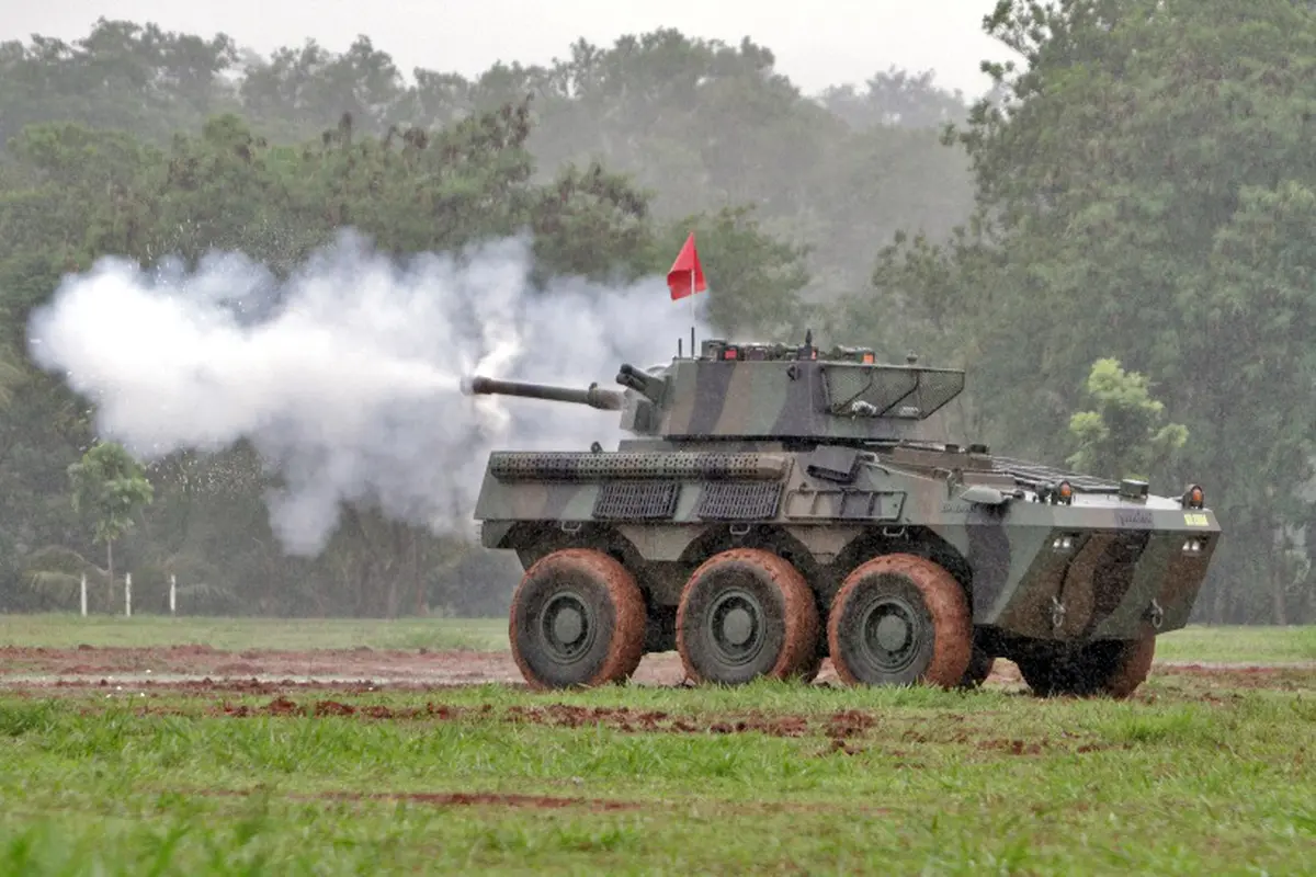Badak merupakan jenis panser terbaru buatan anak bangsa yang diproduksi Pindad. (Foto: Humas Pindad)