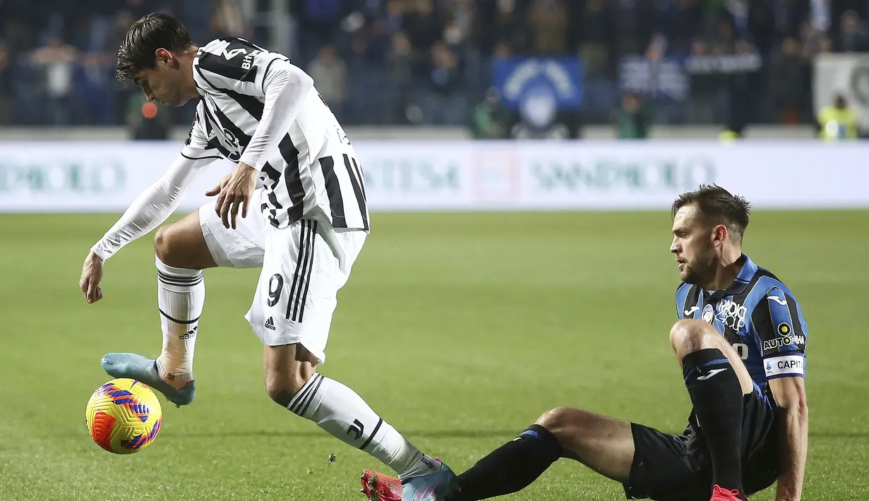 Hasil imbang membuat Juventus tetap berada di posisi empat klasemen dengan koleksi 46 poin dari 25 pertandingan, unggul dua poin dari Atalanta di bawahnya yang masih memiliki satu tabungan laga. (Spada/LaPresse via AP)