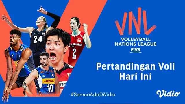 Streaming Volleyball Nations League 2021 Pekan Ini di Vidio