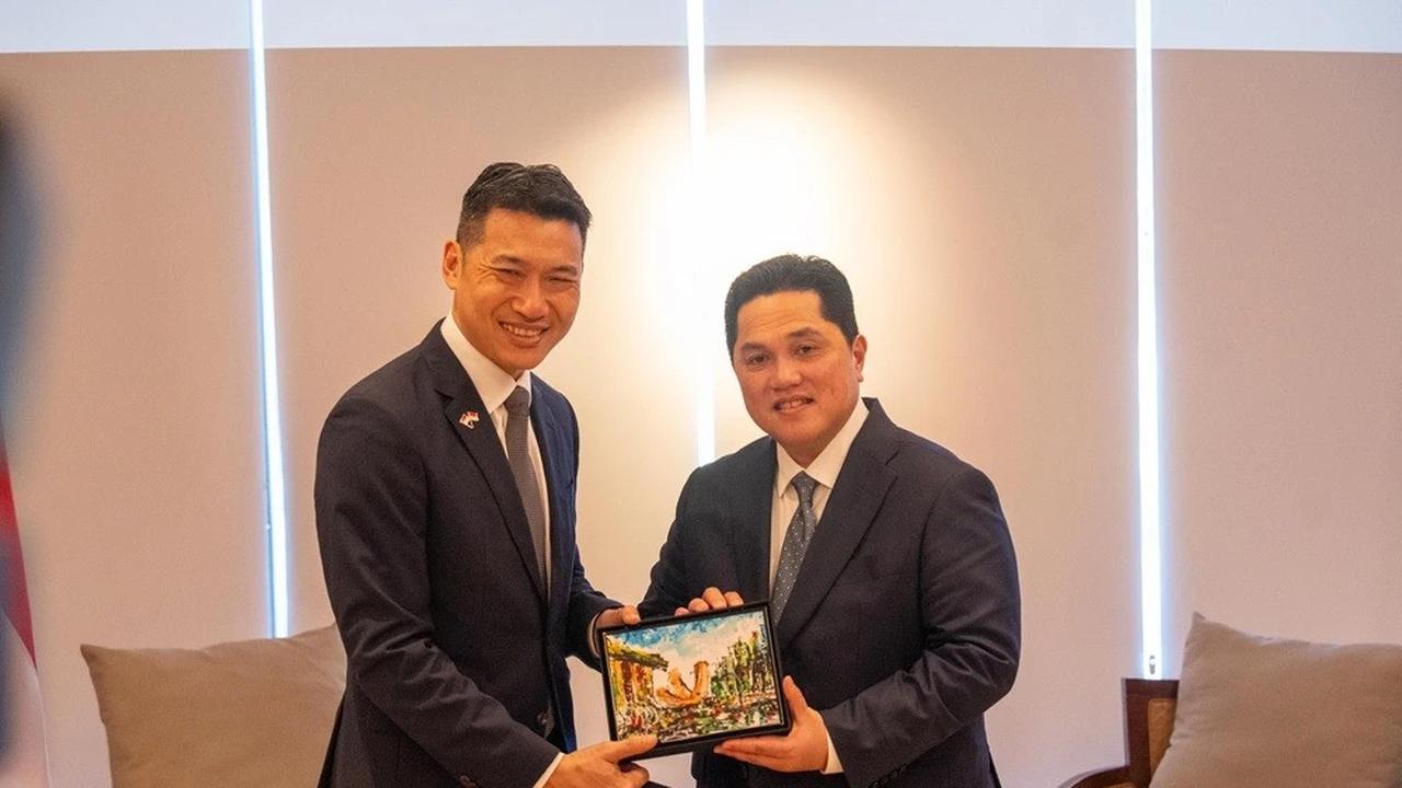 Menpora Erick Thohir saat menandatangani Deklarasi Bali dalam acara SEA Ministerial Meeting On Youth and Sports 2026