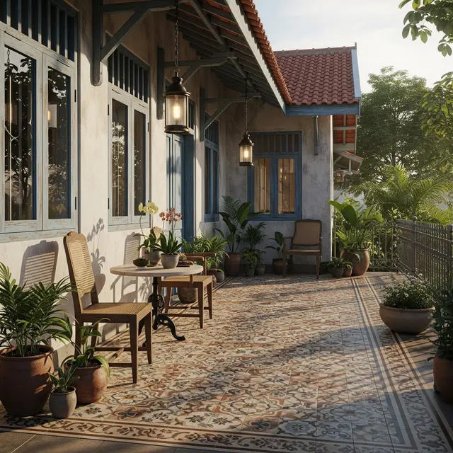 Model Teras Rumah Jadul yang Kembali Diminati