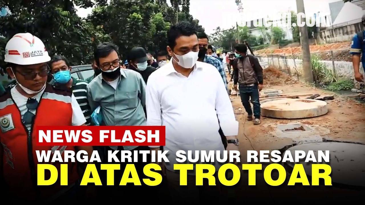 VIDEO: Wagub DKI Jelaskan Cara Kerja Sumur Resapan yang Posisinya di Atas Trotoar