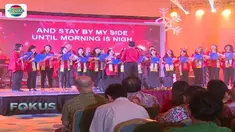 Selain keluarga Emtek Group, turut hadir juga anak-anak jemaah panti asuhan untuk berbagi suka cita Natal.