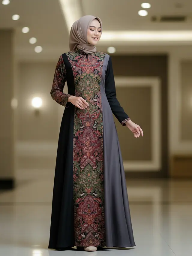 Model Gamis 3 Dunia (Image by Gemini AI)