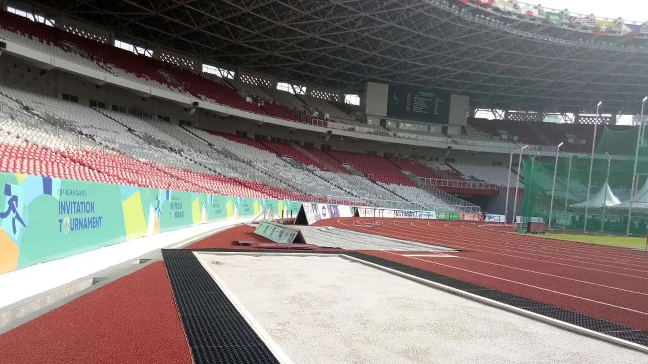 Venue dalam cabang atletik pada test event Asian Games 2018