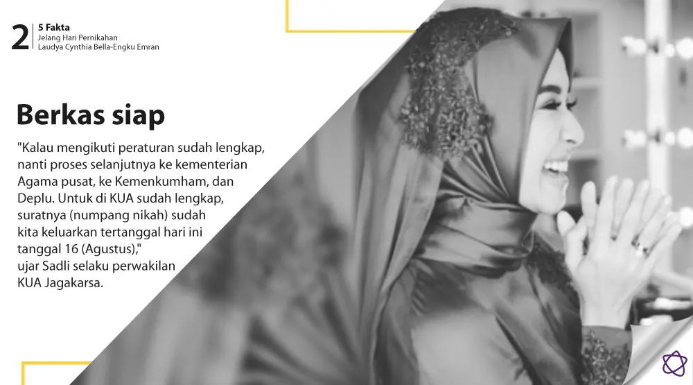 5 Fakta Jelang Hari Pernikahan Laudya Cynthia Bella-Engku Emran. (Foto: Instagram/laudyacynthiabella, Desain: Nurman Abdul Hakim/Bintang.com)