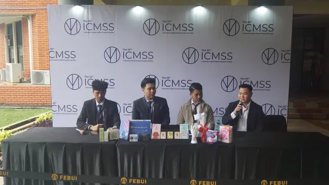 Indonesia Capital Market Student Studies (ICMSS) menggelar The 25th ICMSS International Capital Market Seminar di Jakarta, Rabu (5/2/2026). (Dok ICMSS)