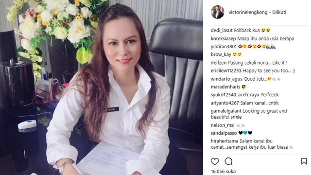 Victorine Lengkong, PNS Cantik dan Gagah Saat Bertugas