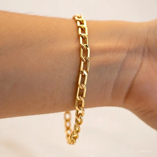 Gelang Box Chain Emas London Cocok untuk Pesta