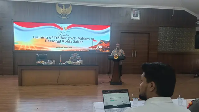 SDM Polda Jabar Latih Personelnya Soal AI.