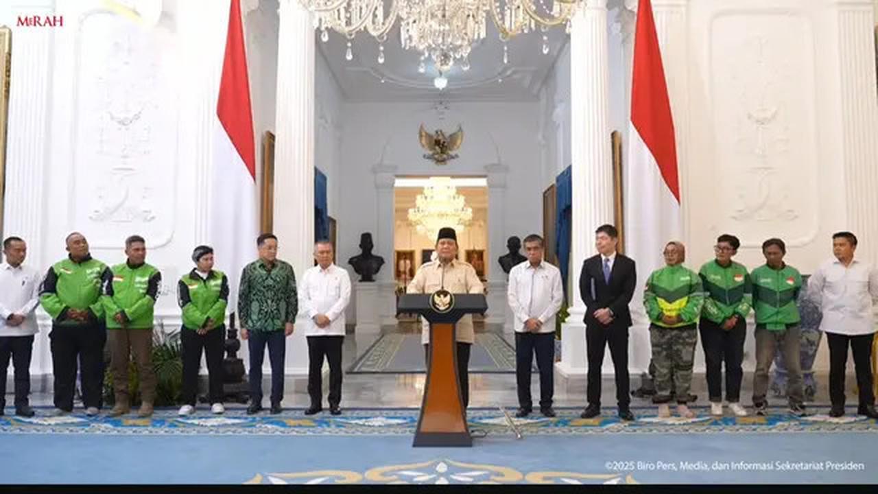 Instruksi Presiden Prabowo, Driver Ojol Hingga Kurir Dapat THR Lebaran 2025